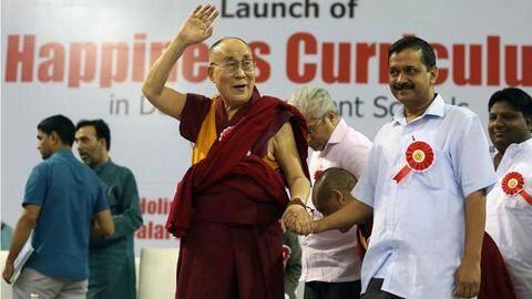 Kejriwal, Dalai Lama introduce 'Happiness Curriculum' for Delhi govt schools Kejriwal, Dalai Lama introduce 'Happiness Curriculum' for Delhi govt schools