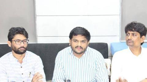 Gujarat: Hardik, Alpesh, Jignesh booked for raid at woman's house Gujarat: Hardik, Alpesh, Jignesh booked for raid at woman's house