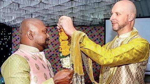 Mumbai hosts its first gay wedding reception after SC verdict Mumbai hosts its first gay wedding reception after SC verdict