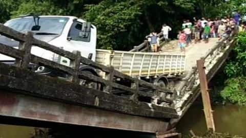 Another bridge collapses in West Bengal, truck driver injured Another bridge collapses in West Bengal, truck driver injured