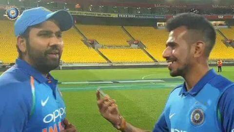 Sharma tweets Chahal's shirtless picture; 'applauds' his physique Sharma tweets Chahal's shirtless picture; 'applauds' his physique