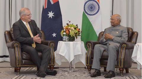 India, Australia ink 5 pacts as Kovind meets PM Morrison India, Australia ink 5 pacts as Kovind meets PM Morrison