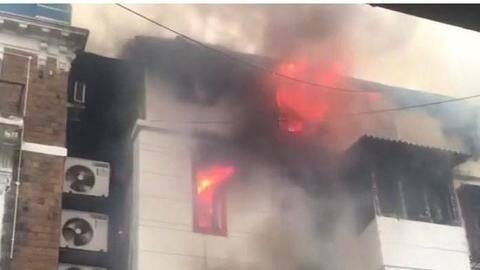 Delhi: One killed, another injured as fire hits godown Delhi: One killed, another injured as fire hits godown
