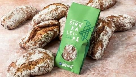 This bread in Finland is made of 70 dried crickets This bread in Finland is made of 70 dried crickets