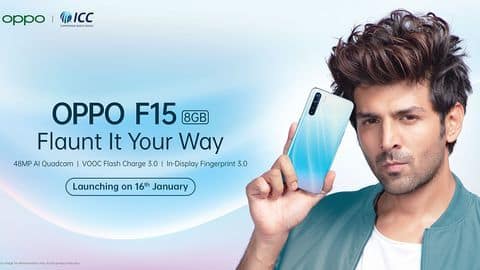 OPPO F15 to be launched on January 16: Details here OPPO F15 to be launched on January 16: Details here