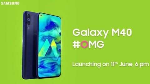 Samsung Galaxy M40 to launch in India on June 11 Samsung Galaxy M40 to launch in India on June 11