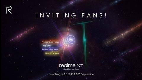 Realme XT, with 64MP camera, to be launched next week Realme XT, with 64MP camera, to be launched next week