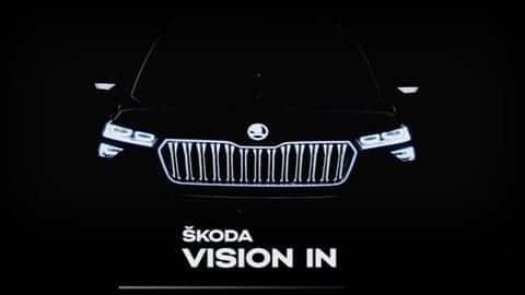 Ahead of Auto Expo 2020 debut, Skoda Vision IN teased Ahead of Auto Expo 2020 debut, Skoda Vision IN teased