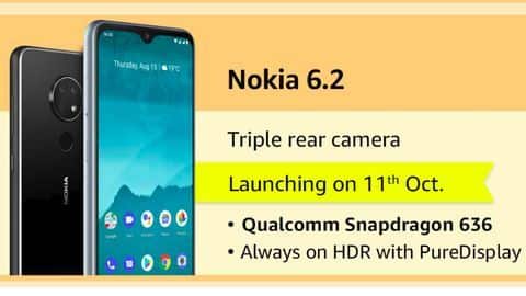 Nokia 6.2, with triple rear cameras, to launch tomorrow Nokia 6.2, with triple rear cameras, to launch tomorrow