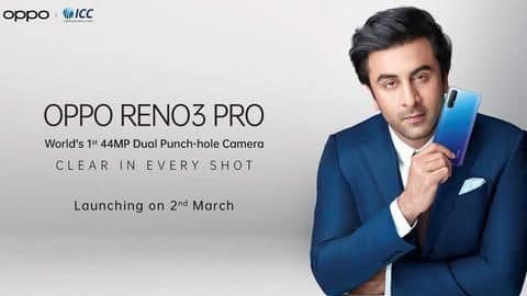 OPPO Reno 3 Pro to be launched on March 2 OPPO Reno 3 Pro to be launched on March 2