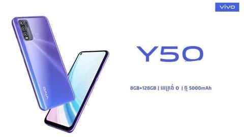 Vivo Y50, with punch-hole display and quad cameras, goes official Vivo Y50, with punch-hole display and quad cameras, goes official
