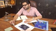 Designer crafts special space badge for Subhanshu Shukla's Axiom-4 flight