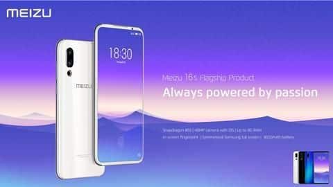 Meizu launches flagship smartphone 16s with 48MP rear-camera in China Meizu launches flagship smartphone 16s with 48MP rear-camera in China