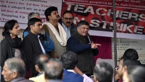 DU ad-hoc teachers on hunger strike, demand immediate absorption DU ad-hoc teachers on hunger strike, demand immediate absorption