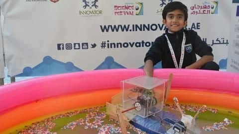 Indian student in Abu-Dhabi invents robots for cleaner, greener environment Indian student in Abu-Dhabi invents robots for cleaner, greener environment