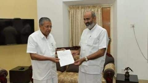 Kerala Water Resources Minister Mathew Thomas resigns Kerala Water Resources Minister Mathew Thomas resigns
