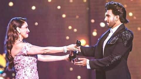 Etched in my heart: Ranveer on receiving Filmfare from Madhuri Etched in my heart: Ranveer on receiving Filmfare from Madhuri