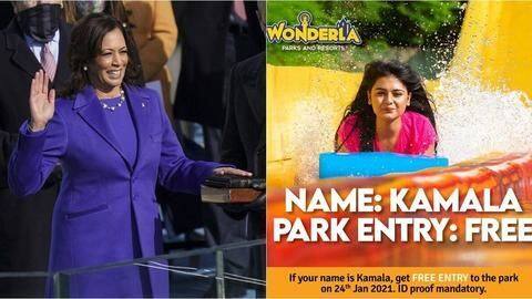 Amusement park offers free entry to customers named 'Kamala' Amusement park offers free entry to customers named 'Kamala'