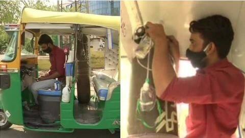COVID-19: Bhopal autorickshaw driver turns his vehicle into free ambulance COVID-19: Bhopal autorickshaw driver turns his vehicle into free ambulance