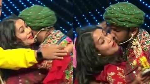'Indian Idol 11': Neha Kakkar forcibly kissed by contestant 'Indian Idol 11': Neha Kakkar forcibly kissed by contestant