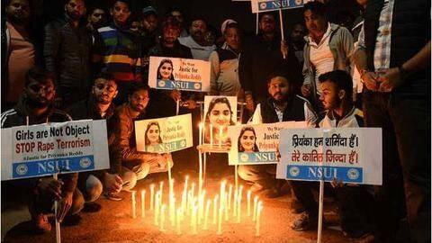 Priyanka Reddy case has triggered massive protests throughout country Priyanka Reddy case has triggered massive protests throughout country