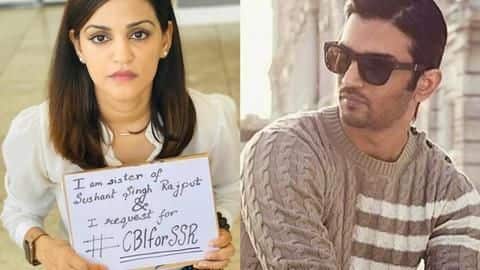 Ahead of SC hearing, Sushant's sister Shweta demands CBI probe Ahead of SC hearing, Sushant's sister Shweta demands CBI probe