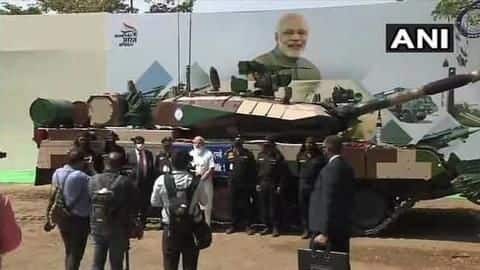 Chennai: PM Modi hands over Arjun Battle Tank to Army Chennai: PM Modi hands over Arjun Battle Tank to Army