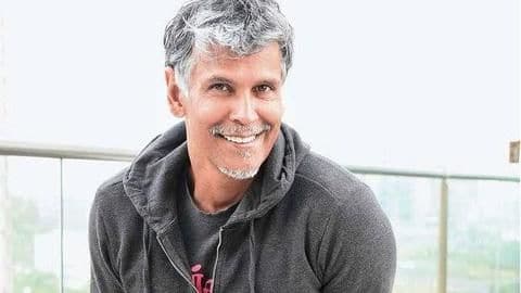 53-year-old Milind Soman runs underwater with 12 kg backpack 53-year-old Milind Soman runs underwater with 12 kg backpack