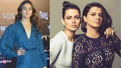 Rangoli mocks Alia for sending flowers to Kangana; she reacts Rangoli mocks Alia for sending flowers to Kangana; she reacts
