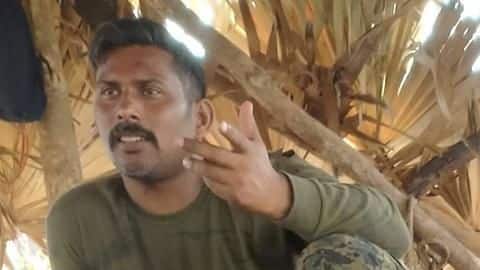 Chhattisgarh: Maoists release picture of the commando in their custody Chhattisgarh: Maoists release picture of the commando in their custody