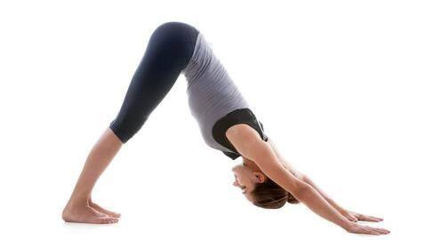 The Downward Dog helps strengthen your back The Downward Dog helps strengthen your back