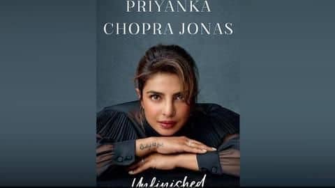 Priyanka Chopra unveils cover of her memoir, 'Unfinished' Priyanka Chopra unveils cover of her memoir, 'Unfinished'