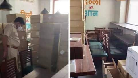 COVID-19: 96 oxygen concentrators seized from Delhi's Khan Chacha restaurant COVID-19: 96 oxygen concentrators seized from Delhi's Khan Chacha restaurant
