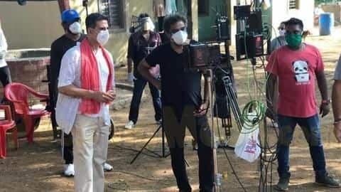 With limited crew and social-distancing, Akshay Kumar shoots in Mumbai With limited crew and social-distancing, Akshay Kumar shoots in Mumbai
