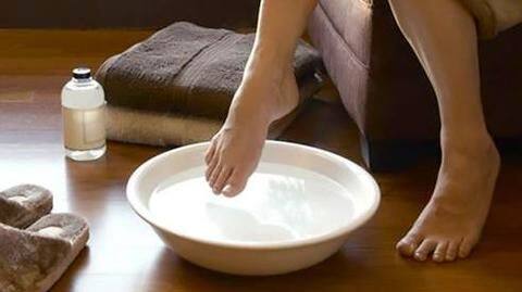 Exfoliation and Vinegar soak Exfoliation and Vinegar soak