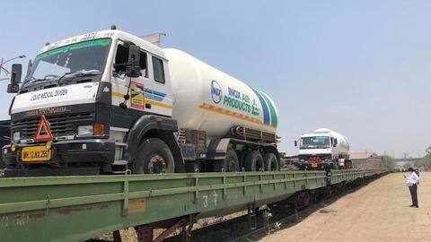 COVID-19: First 'Oxygen Express' leaves Mumbai for Vizag