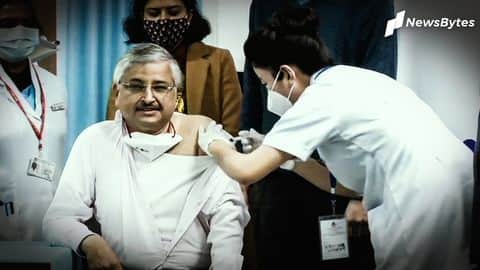 India's coronavirus vaccination drive: AIIMS Director Randeep Guleria gets inoculated India's coronavirus vaccination drive: AIIMS Director Randeep Guleria gets inoculated