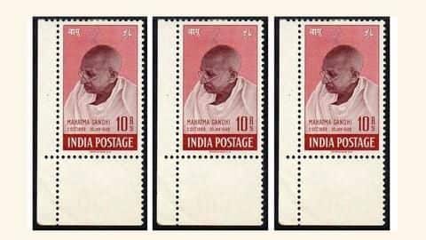 Rs. 4.14 crore for 1948 Gandhi stamps Rs. 4.14 crore for 1948 Gandhi stamps