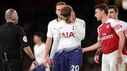 Dele Alli hit with a bottle during North London derby