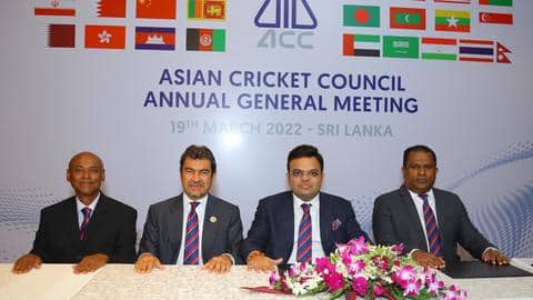 Jay Shah's term as ACC President extended by a year Jay Shah's term as ACC President extended by a year