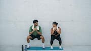 Strengthen your core with wall sits