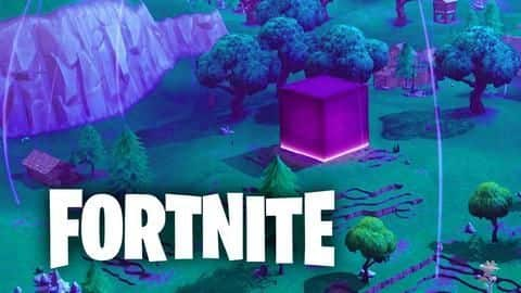 Low Gravity Dome Fortnite Battle Royale Gamingbytes Fortnite S Purple Box Is Surrounded By Low Gravity Dome Newsbytes