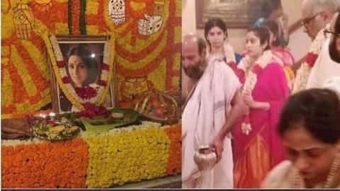 On Sridevi's first death anniversary, Boney observed pooja for her On Sridevi's first death anniversary, Boney observed pooja for her