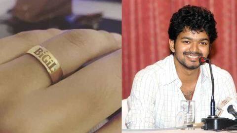 Actor Vijay gifts 'Bigil' gold rings to 400 crew members Actor Vijay gifts 'Bigil' gold rings to 400 crew members