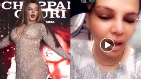 Rakhi's "see-through" dress gets her trolled, she blames media's lights Rakhi's "see-through" dress gets her trolled, she blames media's lights