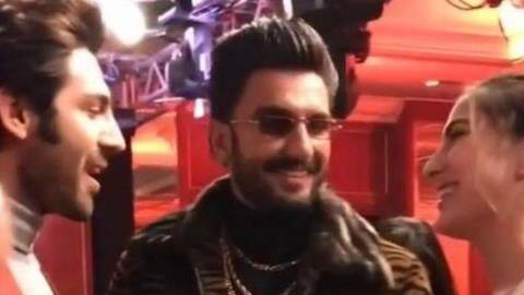 Watch: When Ranveer played matchmaker for Kartik and Sara Watch: When Ranveer played matchmaker for Kartik and Sara
