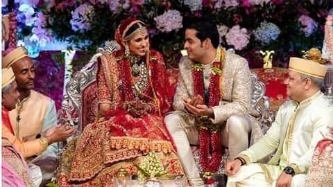 Akash Ambani-Shloka Mehta take 'special' wedding vows (Watch video) Akash Ambani-Shloka Mehta take 'special' wedding vows (Watch video)