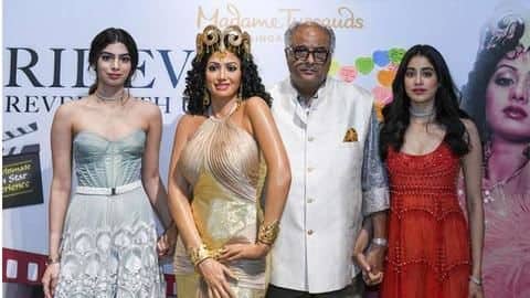 Boney Kapoor breaks down at Sridevi's Madame Tussauds statue unveiling Boney Kapoor breaks down at Sridevi's Madame Tussauds statue unveiling