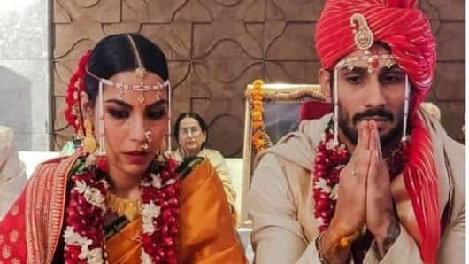 Prateik Babbar-Sanya Sagar's wedding pics are out