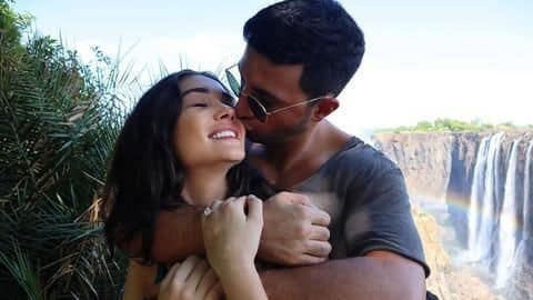 Amy Jackson gets engaged to longtime lover Geroge Panayiotou Amy Jackson gets engaged to longtime lover Geroge Panayiotou